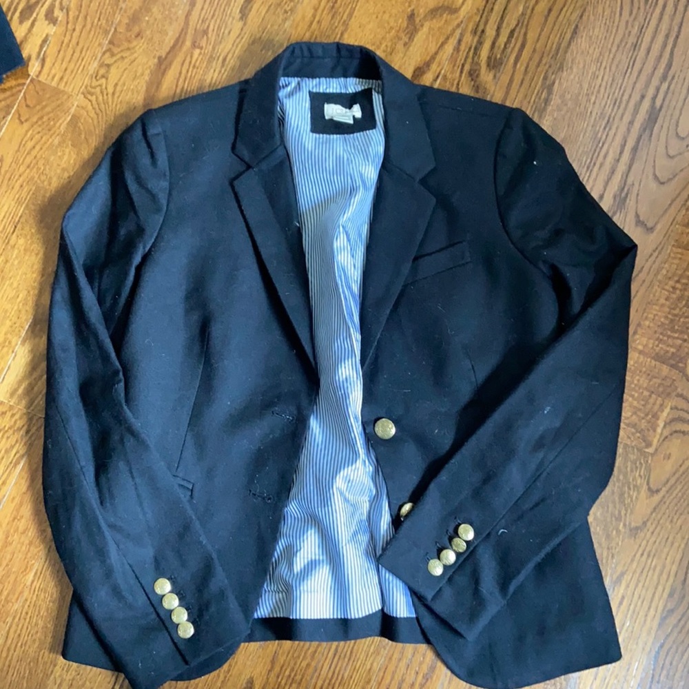 Jcrew Schoolboy Blazer - Black - Size 4